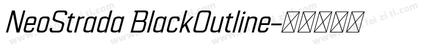 NeoStrada BlackOutline字体转换